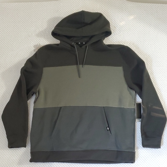 Leg3Nd Other - Men's Olive Colorblock Hoodie